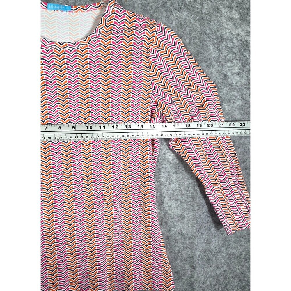 J McLaughlin 3/4 Sleeve Top Catalina Cloth Classic Pink Orange Women's Size S - Picture 3 of 8